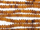 Buffalo Horn Rondelle 6x6x3mm Brown-Yellow half or 1strand beads (aprx.15inch/38cm)