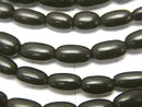 1strand $3.79! Buffalo Horn Rice 6-9mm Black 1strand beads (aprx.15inch / 38cm)