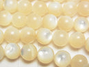 High quality white shell (Silver-lip Oyster) AAA Round 8mm 1strand beads (aprx.15inch/37cm)