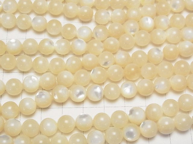 高品質白蝶貝 (銀唇蠔) AAA 圓珠 8mm 1串 (約15英吋/37公分)