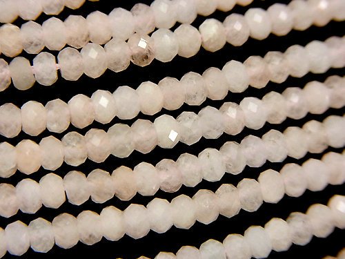 Morganite, Roundel Gemstone Beads