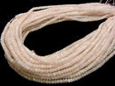 High Quality!  Morganite AA++ Faceted Button Rondelle 4x4x2.5mm half or 1strand beads (aprx.15inch/38cm)