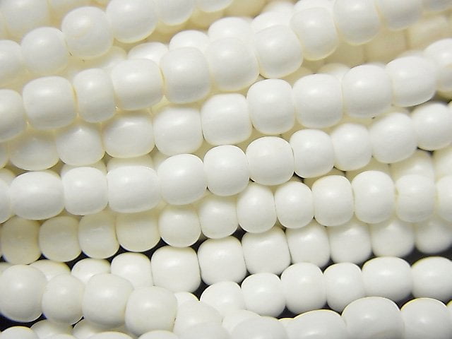 Buffalo Born  Semi Round 4-5mm 1strand beads (aprx.15inch/38cm)