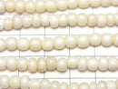 Buffalo Born  Semi Round 4-5mm half or 1strand beads (aprx.15inch/38cm)