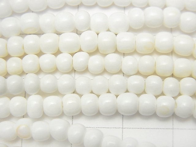 Buffalo Born  Semi Round 4-5mm 1strand beads (aprx.15inch/38cm)