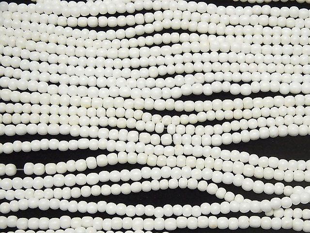 Buffalo Born  Semi Round 4-5mm 1strand beads (aprx.15inch/38cm)