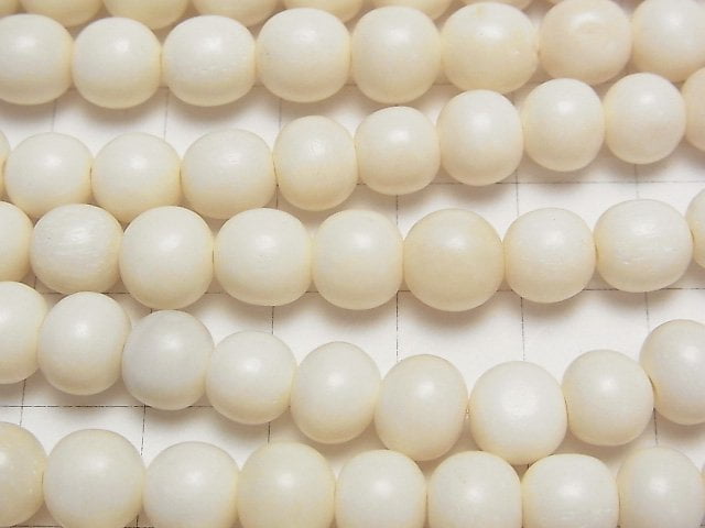 Buffalo Born  Semi Round 7-8mm half or 1strand beads (aprx.15inch/38cm)