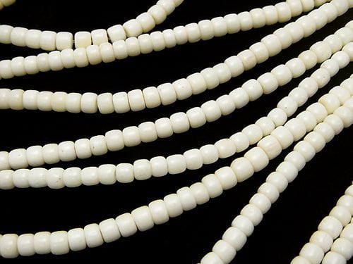 Buffalo Born  Rondelle 4x4x3mm half or 1strand beads (aprx.15inch/38cm)