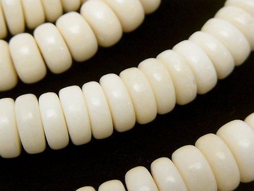 Buffalo Born  Rondelle 8x8x4mm half or 1strand beads (aprx.15inch/38cm)