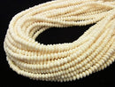 Buffalo Born  Rondelle 6x6x4mm half or 1strand beads (aprx.15inch/38cm)