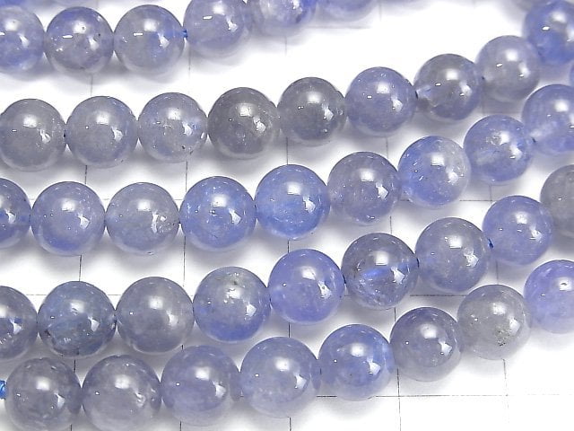 [Video] op Quality Tanzanite AAA Round 7mm 1/8 or 1strand beads (aprx.15inch/38cm)