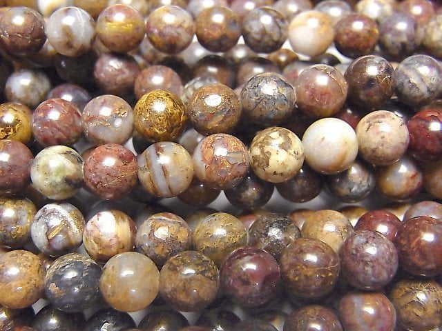 Pietersite, Round Gemstone Beads