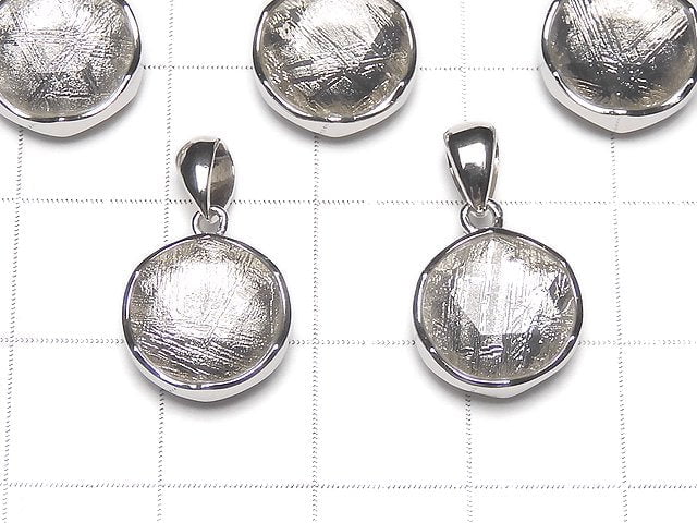 [Video] Meteorite (Muonionalusta) Pendant Both Side Finish 12mm Silver925