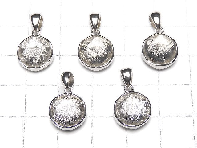 [Video] Meteorite (Muonionalusta) Pendant Both Side Finish 12mm Silver925