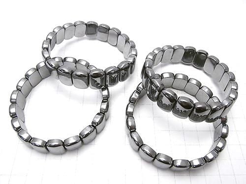 [Video] Terahertz 2-Hole Rectangle 14x10x5mm 1-Strand (Bangle Bracelet)
