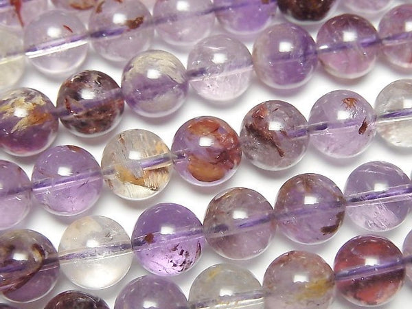 [Video] Garden Amethyst AAA Round 8mm half or 1strand beads (aprx.15inch/36cm)