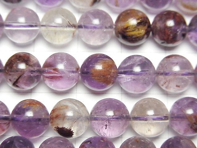 [Video] Garden Amethyst AAA Round 8mm half or 1strand beads (aprx.15inch/36cm)