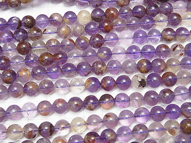 [Video] Garden Amethyst AAA Round 8mm half or 1strand beads (aprx.15inch / 36cm)