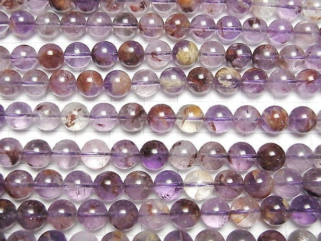 [Video] Garden Amethyst AAA Round 8mm half or 1strand beads (aprx.15inch/36cm)