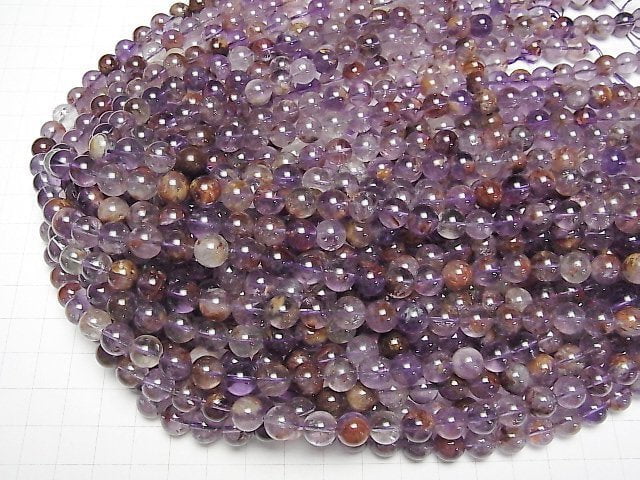 [Video] Garden Amethyst AAA Round 8mm half or 1strand beads (aprx.15inch/36cm)