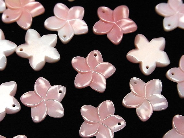 [Video] Queen Conch Shell AAA Flower Carving 15mm Top Hole 2pcs