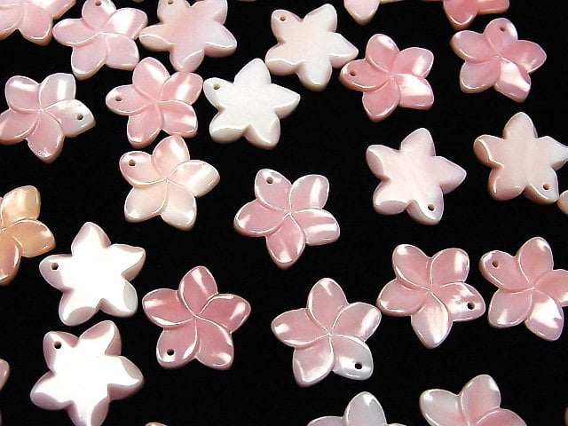 [Video] Queen Conch Shell AAA Flower Carving 15mm Top Hole 2pcs