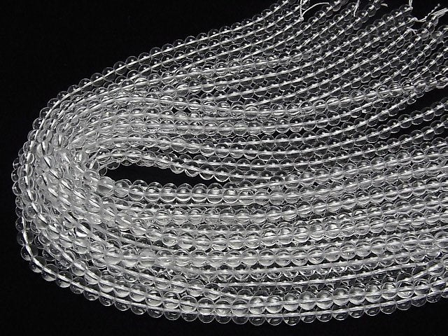 [Video] Crystal (Synthetic Quartz) AAA Round 6mm 1strand beads (aprx.15inch/37cm)