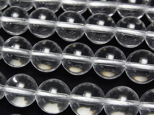 [Video] Crystal (Synthetic Quartz) AAA Round 10mm half or 1-strand beads (approx. 15 inches/36 cm)