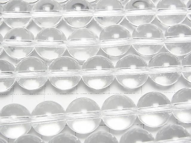 [Video] Crystal (Synthetic Quartz) AAA Round 10mm half or 1-strand beads (approx. 15 inches/36 cm)