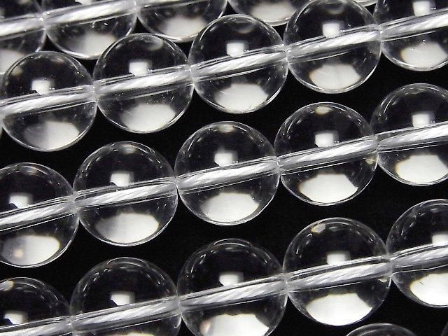 [Video] Crystal (Synthetic Quartz) AAA Round 12mm half or 1-strand beads (approx. 15 inches/36 cm)