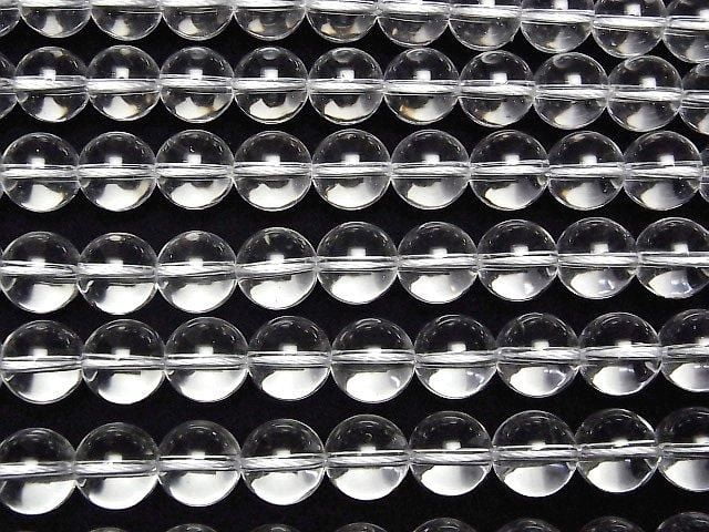 [Video] Crystal (Synthetic Quartz) AAA Round 12mm half or 1-strand beads (approx. 15 inches/36 cm)