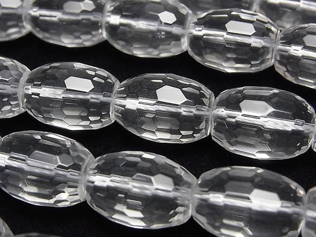 [Video] Crystal AAA Faceted Rice 15x11x11mm half or 1-strand beads (approx. 15inch/36cm)
