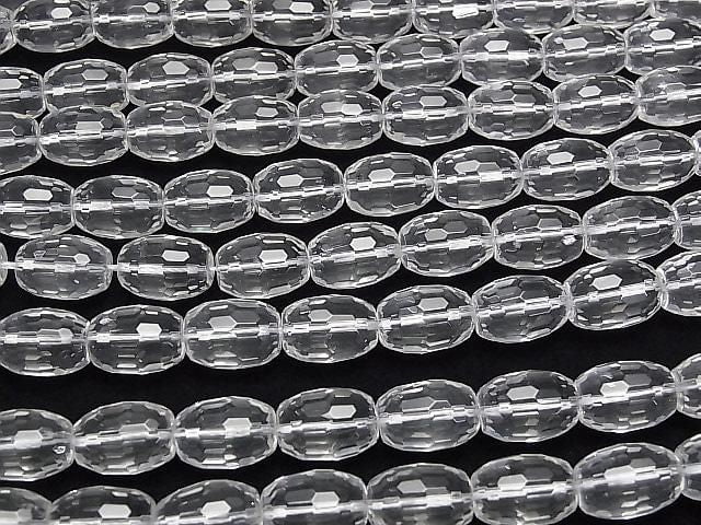 [Video] Crystal AAA Faceted Rice 15x11x11mm half or 1-strand beads (approx. 15inch/36cm)