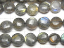 [Video]Labradorite AA Coin Size Gradation 1strand beads (aprx.14inch/35cm)