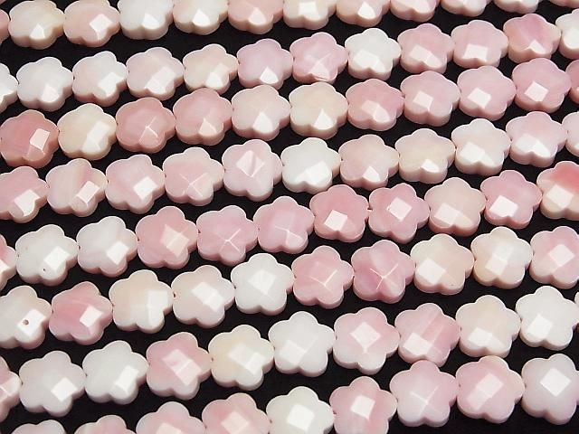 [Video] Queen Conch Shell AAA- Flower (Faceted) 10x10x4mm 1/4 or 1strand beads (aprx.15inch/38cm)