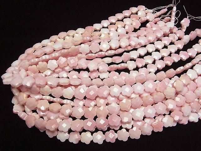 [Video] Queen Conch Shell AAA- Flower (Faceted) 10x10x4mm 1/4 or 1strand beads (aprx.15inch/38cm)
