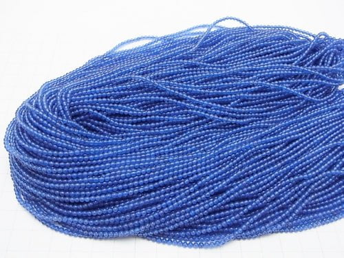 1strand $5.79! Blue Agate Round 2mm 1strand beads (aprx.15inch / 38cm)