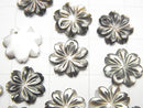 [Video] High Quality Black Shell (Black-lip Oyster)AAA Flower [8mm][10mm][12mm] 2pcs