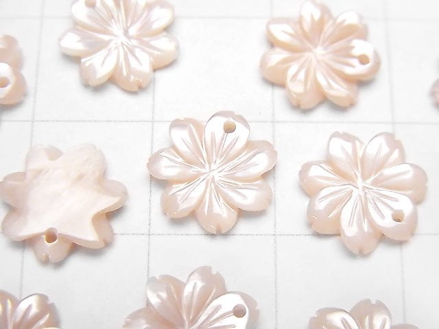 [Video] High quality pink Shell AAA flower [8mm][10mm][12mm] 2pcs