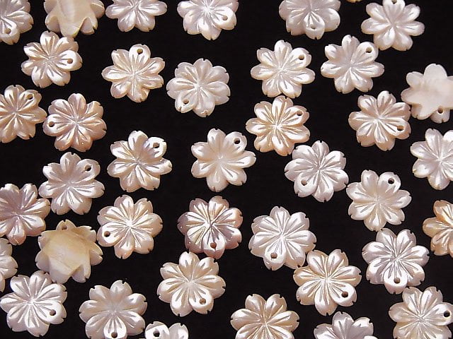 [Video] High-Quality Pink Shell AAA Flower [8mm][10mm][12mm] 2pcs