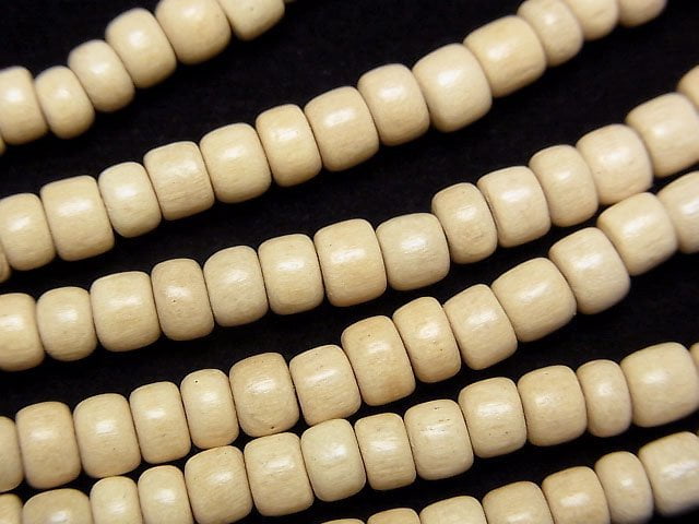 Roundel, Tube, Wood Beads Natural Beads