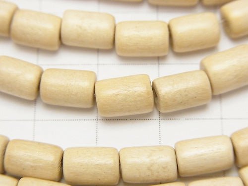 1strand $2.79! White Wood Tube 8x8x6mm 1strand beads (aprx.15inch / 38cm)