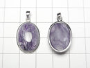 [Video] High Quality Charoite AAA Pendant 20x15mm Silver925 1pc