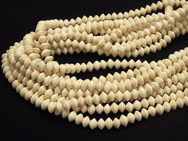 1strand $3.79! White Wood Roundel 8x8x5mm 1strand (aprx.15inch / 37cm)