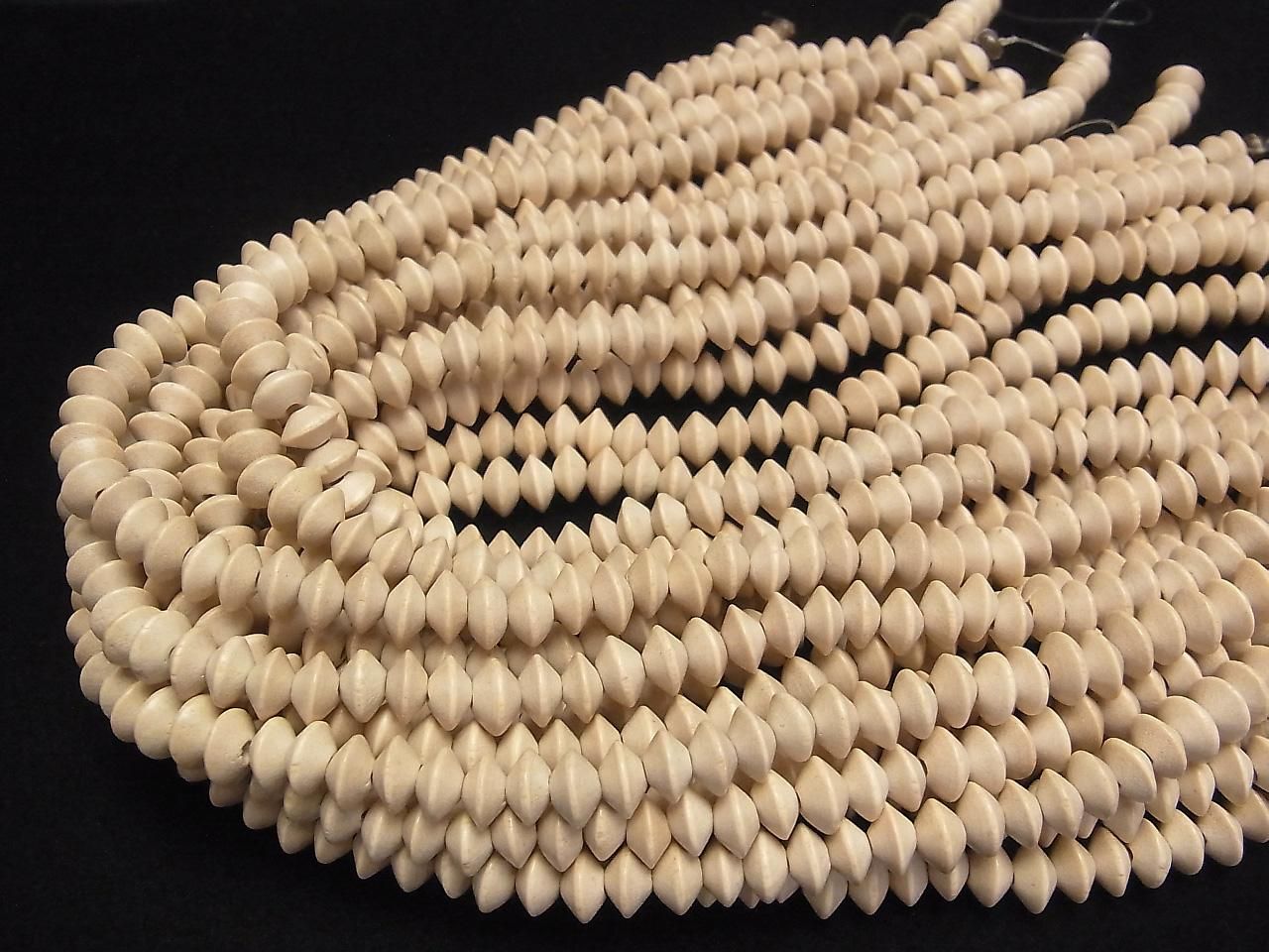 1 fil 3,79 $ ! Perles rondelles de bois blanc 8x8x5mm (environ 37 cm)