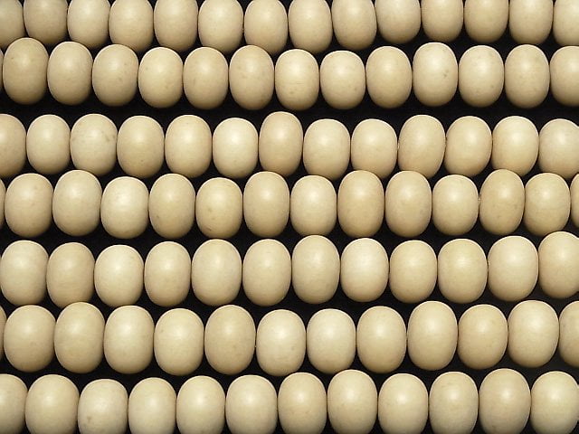 White Wood Rondelle 15x15mm 1strand beads (aprx.15inch/37cm)