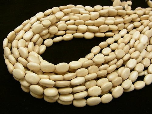 1strand $4.79! White Wood Oval 12x8x5 mm 1strand beads (aprx.15inch / 38cm)