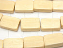 1strand $4.79! White Wood rectangle 12 x 8 x 4 mm 1strand beads (aprx.15 inch / 38 cm)