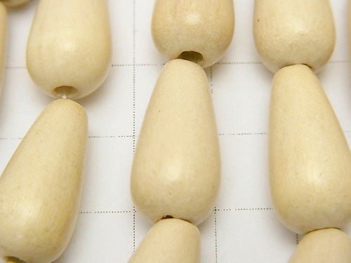 1strand $4.79! White Wood Vertical Hole Drop 20 x 10 x 10 mm 1strand beads (aprx.15 inch / 36 cm)