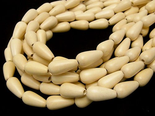 1strand $4.79! White Wood Vertical Hole Drop 20 x 10 x 10 mm 1strand beads (aprx.15 inch / 36 cm)